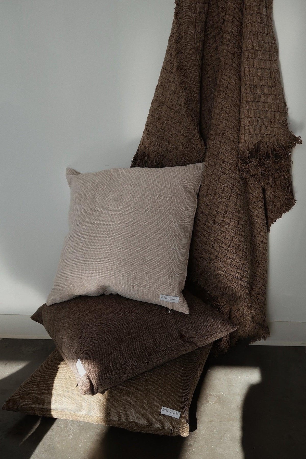 Warner Chenille Pillow - Olive - 2 Sizes