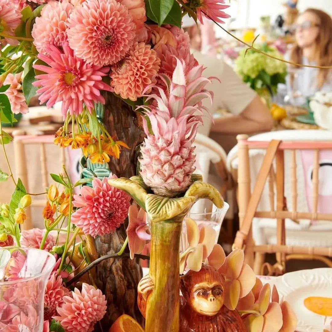 Thanksgiving Orchid Handwoven Iraca Napkin Ring