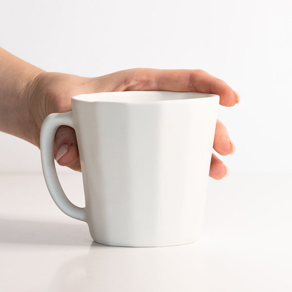 Monday Mug - Handmade Porcelain Coffee Cup