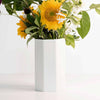 Handmade Porcelain Bouquet Vase - Silk White