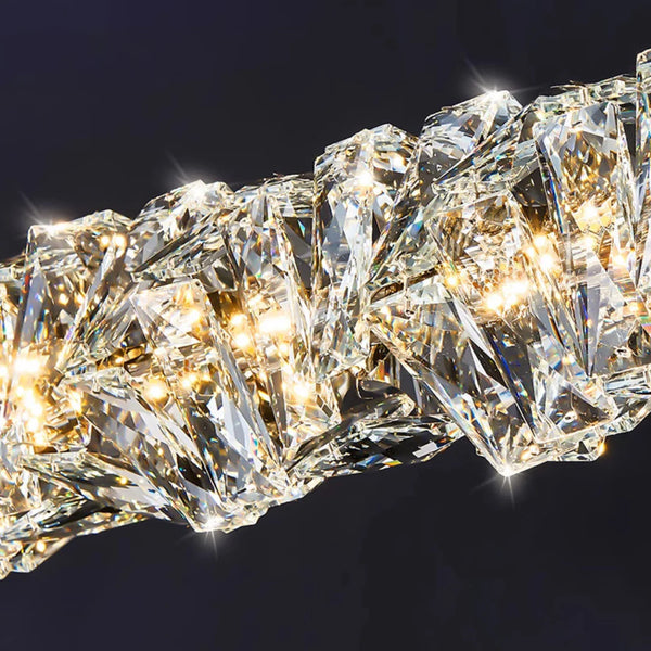 Pierre Gold Crystal Chandelier