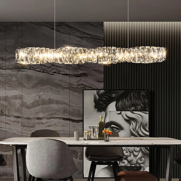 Pierre Gold Crystal Chandelier