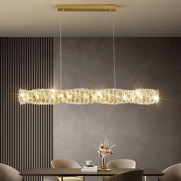 Pierre Gold Crystal Chandelier