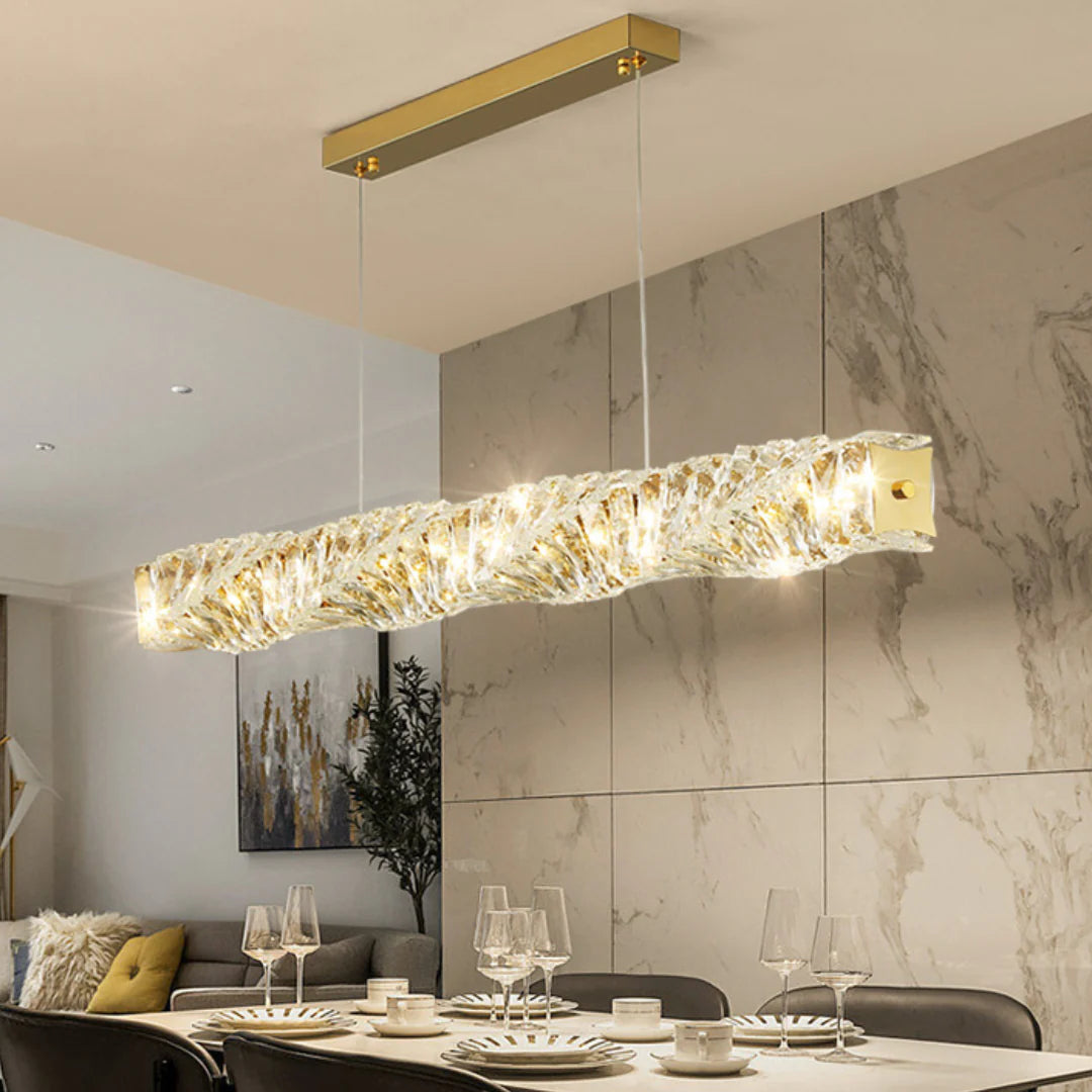 Pierre Gold Crystal Chandelier