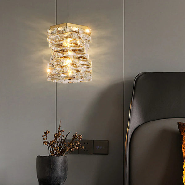 Pierre Gold Crystal Chandelier