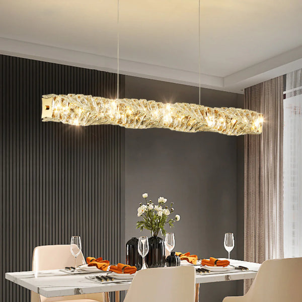 Pierre Gold Crystal Chandelier