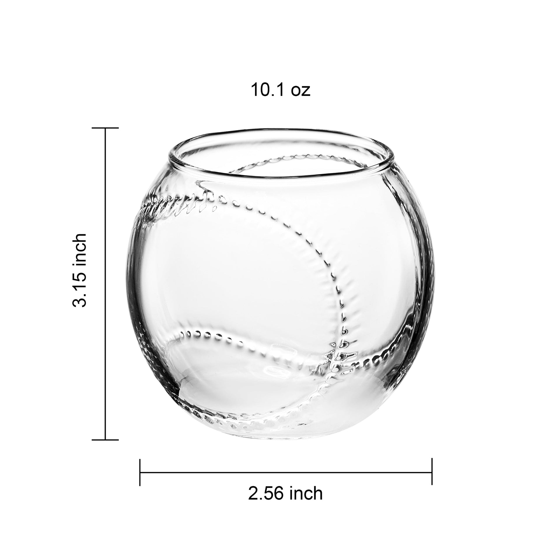 Baseball Round Whiskey Glasses | 10oz Whiskey Glass Set of 2 | Tumbler for Any Occasion, Sport Lover Gifts, Baseball Themed Party, Baseball Birthday Gift Set - Dad, Men Father Gift Novelty - Parties