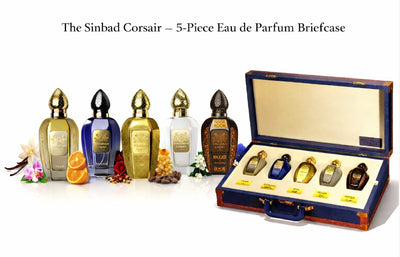 The Sinbad Corsair Portfolio: 5-Piece Eau de Parfum Briefcase - Unisex Fragrance