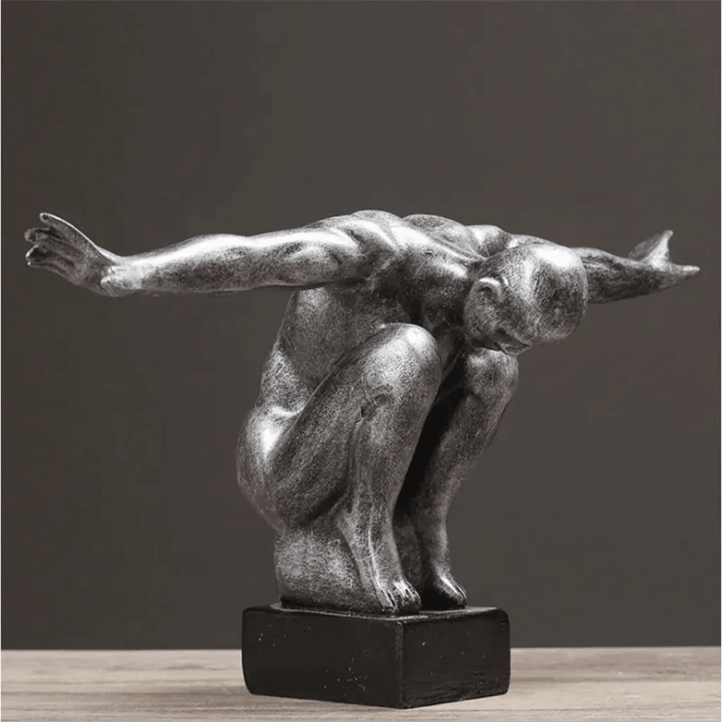 Thinker Statue Nordic Resin Art Sculpture