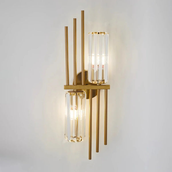 Three Crystal Wall Lamps
