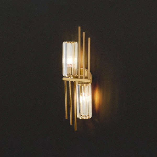 Three Crystal Wall Lamps