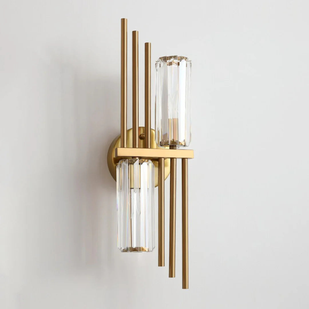 Three Crystal Wall Lamps