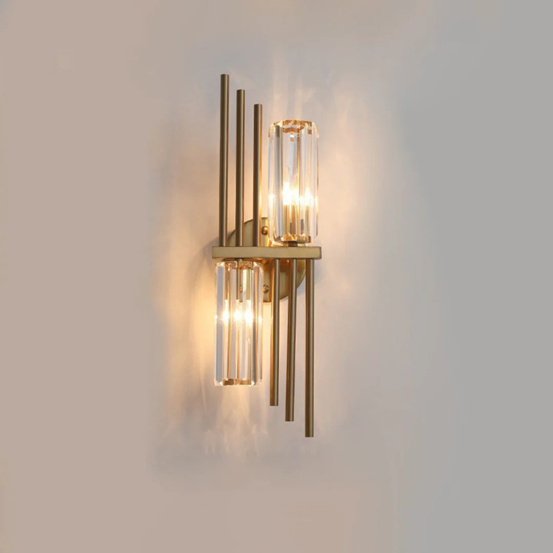 Three Crystal Wall Lamps