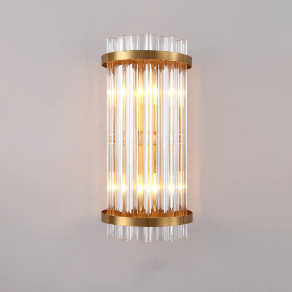 Three Sided Crystal Rod Wall Lamp