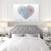 Thumbprint Sign - Second Anniversary Gift - 10x20