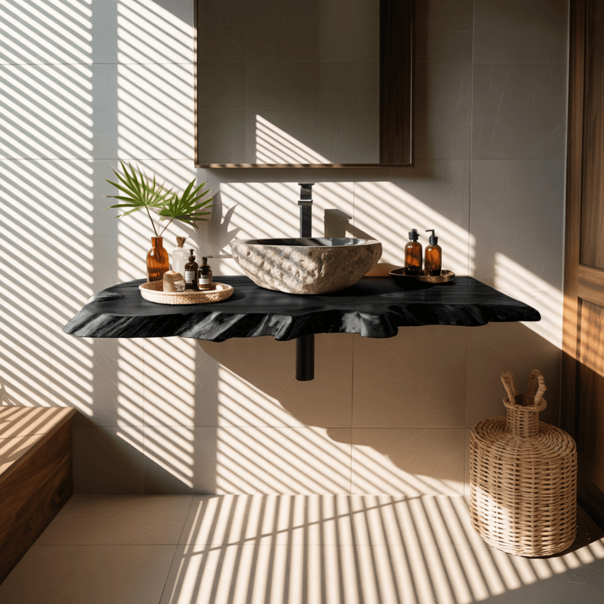 Tidewood Live Edge Floating Bathroom Vanity