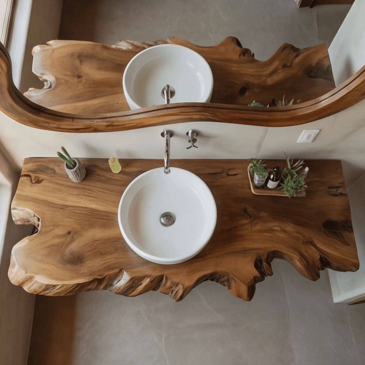 Tidewood Live Edge Floating Bathroom Vanity
