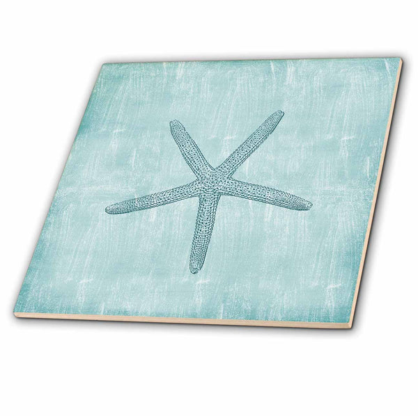 Beach Themed Wall Tiles – Starfish & Coastal Ceramic Décor