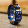 Titan Handcrafted Timascus / Titanium Damascus Ring – Unique Metal Pattern & Bold Design