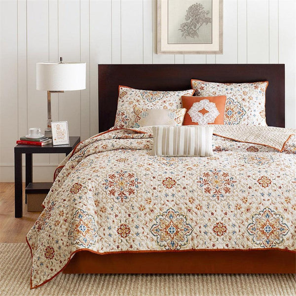 Tissa 6 Piece Printed Quilt Set with Throw Pillows
by Madison Park