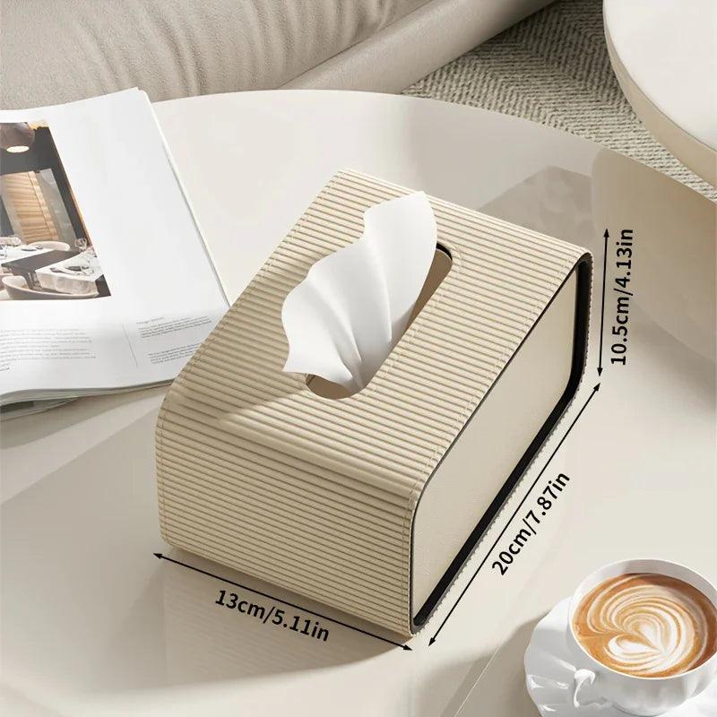 Tissue Box Holder - Luxury Leather Small
