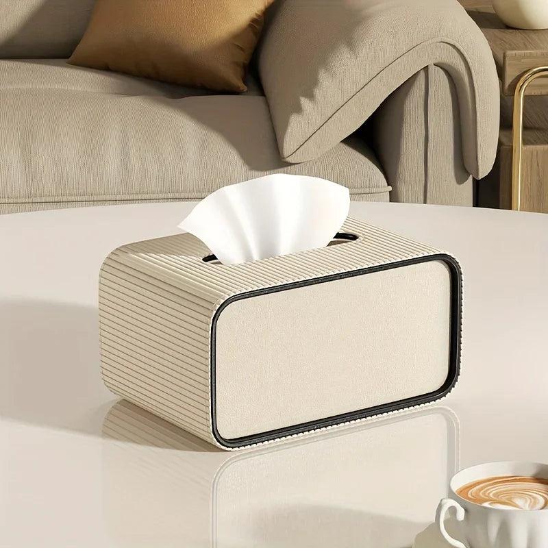 Tissue Box Holder - Luxury Leather Small