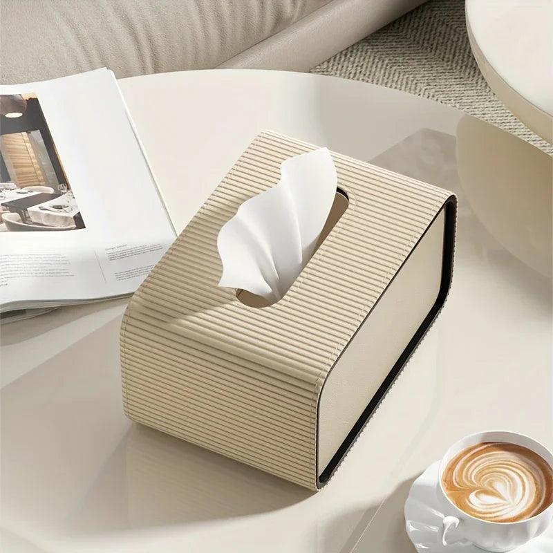 Tissue Box Holder - Luxury Leather Small