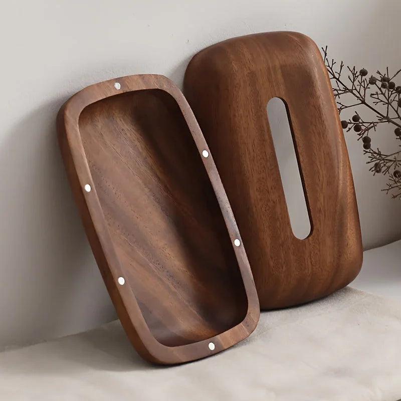 Tissue Box - Luxury Wooden Walnut