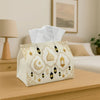 Tissue Holder - Islamic Golden White Lantern