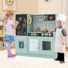 Toddler Pretend Play Kitchen for Boys and Girls 3-6 Years Old-Green