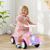 Toddler Ride on Toy Classic Sliding Car with Horn and LED Headlight-Pink