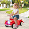 Toddler Ride on Toy Classic Sliding Car with Horn and LED Headlight-Red