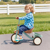 Toddler Tricycle Kids Trike with Adjustable Seat and Basket Aged 3-5 Years Old-Green