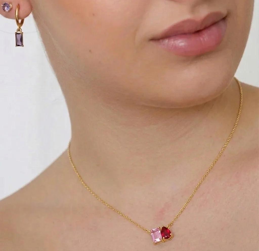 Toi Et Moi Ruby Necklace - Blaze Necklace