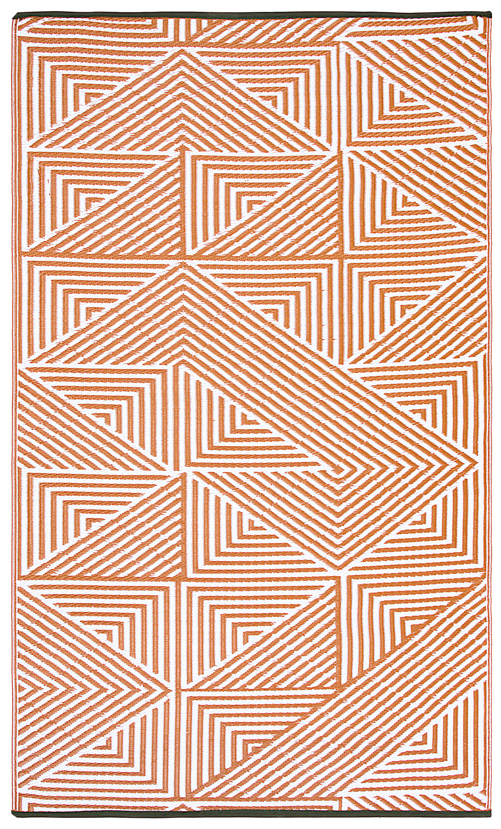 Tokyo - Burnt Orange Outdoor Rug for Patio