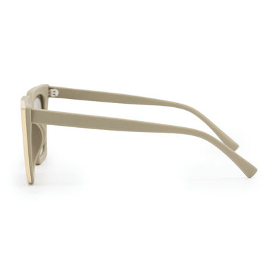 The CEO - Sustainable Nude Frame Brown Lens Cateye Sunglasses