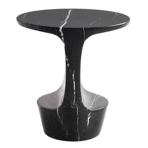Toros Black Solid Marble End/Side Table Special Design Polished (W)13