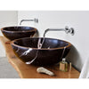 Natural Stone Toros Black Marble Vessel Sink Bowl Polished (D)16