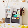 Toy Storage Organizer with 4-Tier Sling Shelves-White