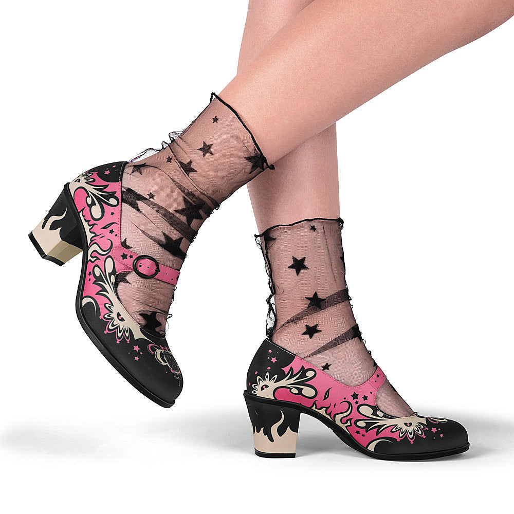 Chocolaticas® Mid Heels Transylvania Women's Mary Jane Pump