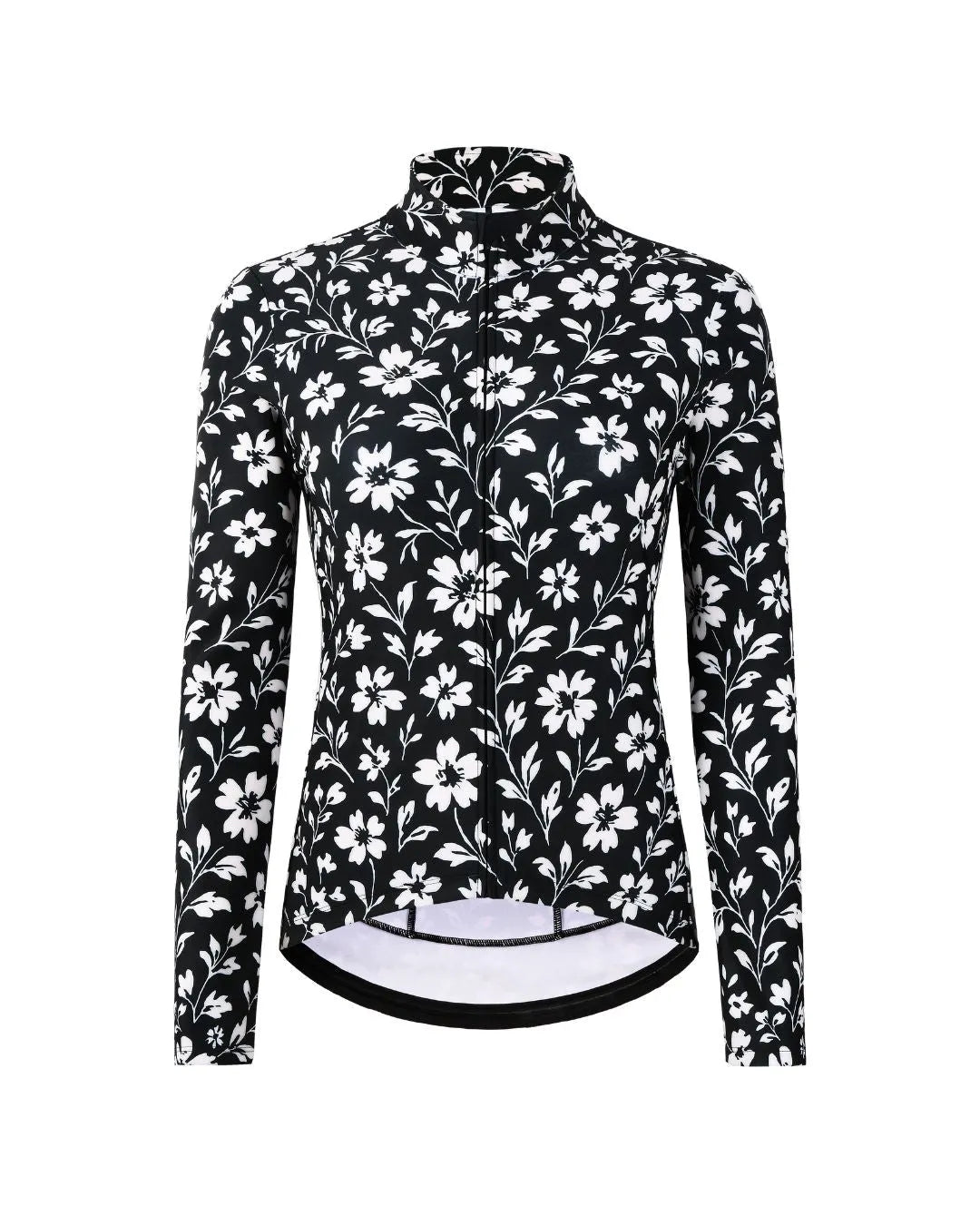 Transition Long-Sleeve Jersey - Black Floral Maze