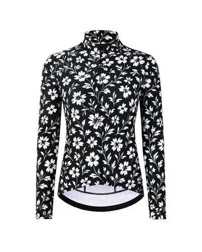 Transition Long-Sleeve Jersey - Black Floral Maze
