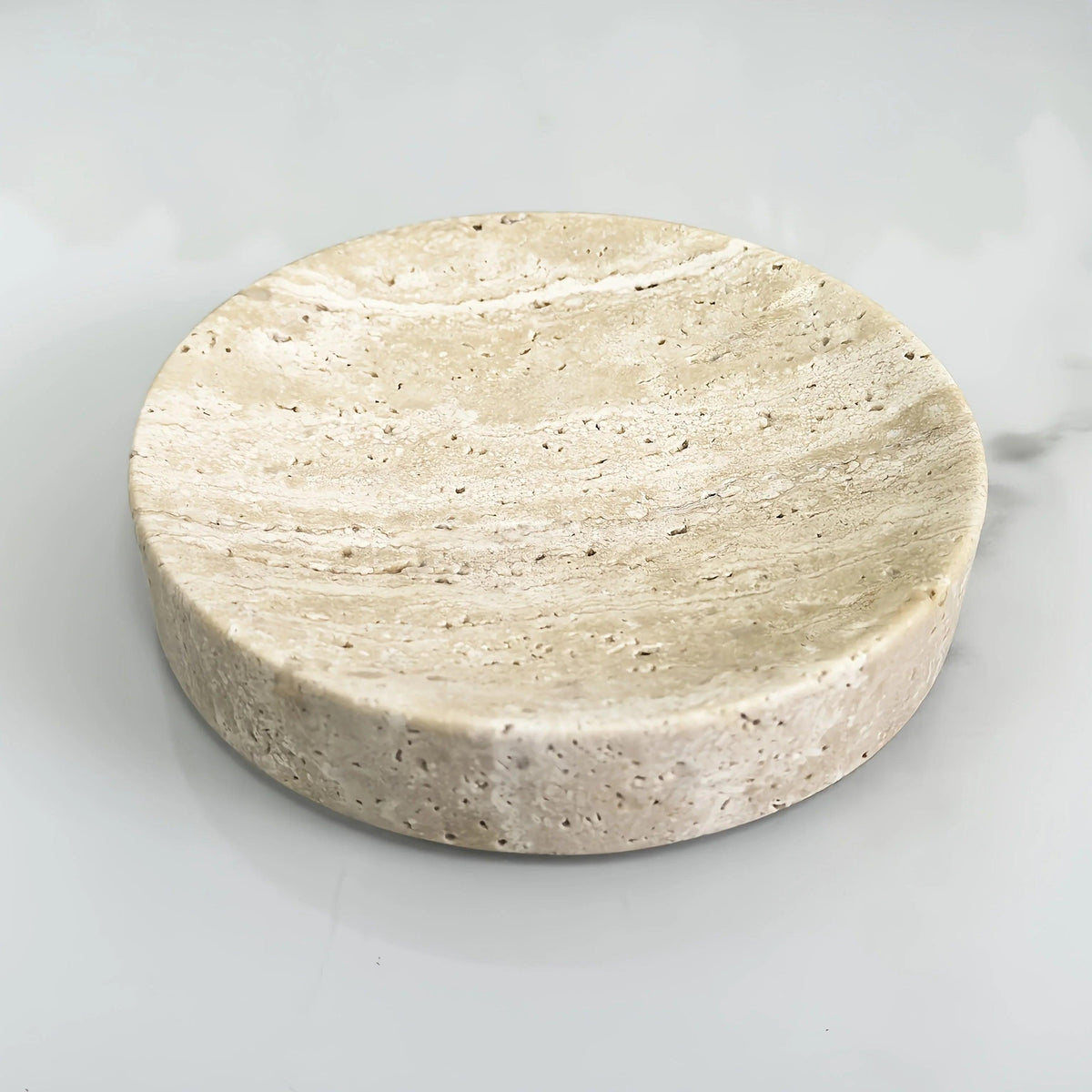 Tray - Pearl Marble Round