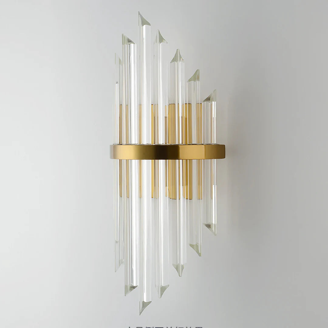 Triangular Crystal Rod Wall Lamp