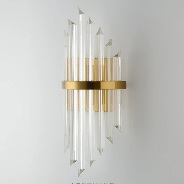 Triangular Crystal Rod Wall Lamp