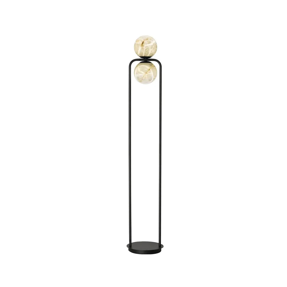 Alabaster Tribeca Black Floor Lamp