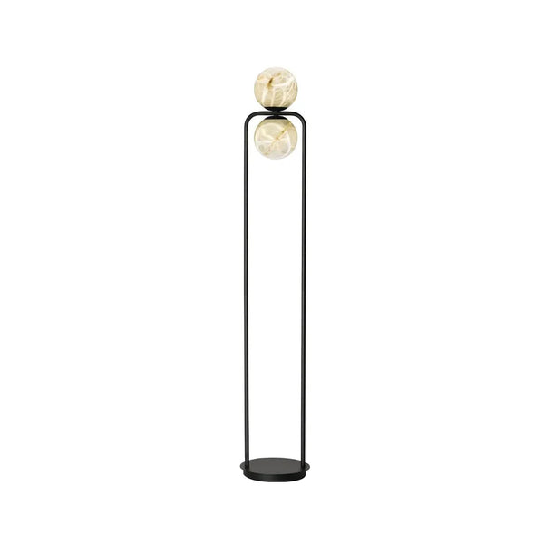 Alabaster Tribeca Black Floor Lamp
