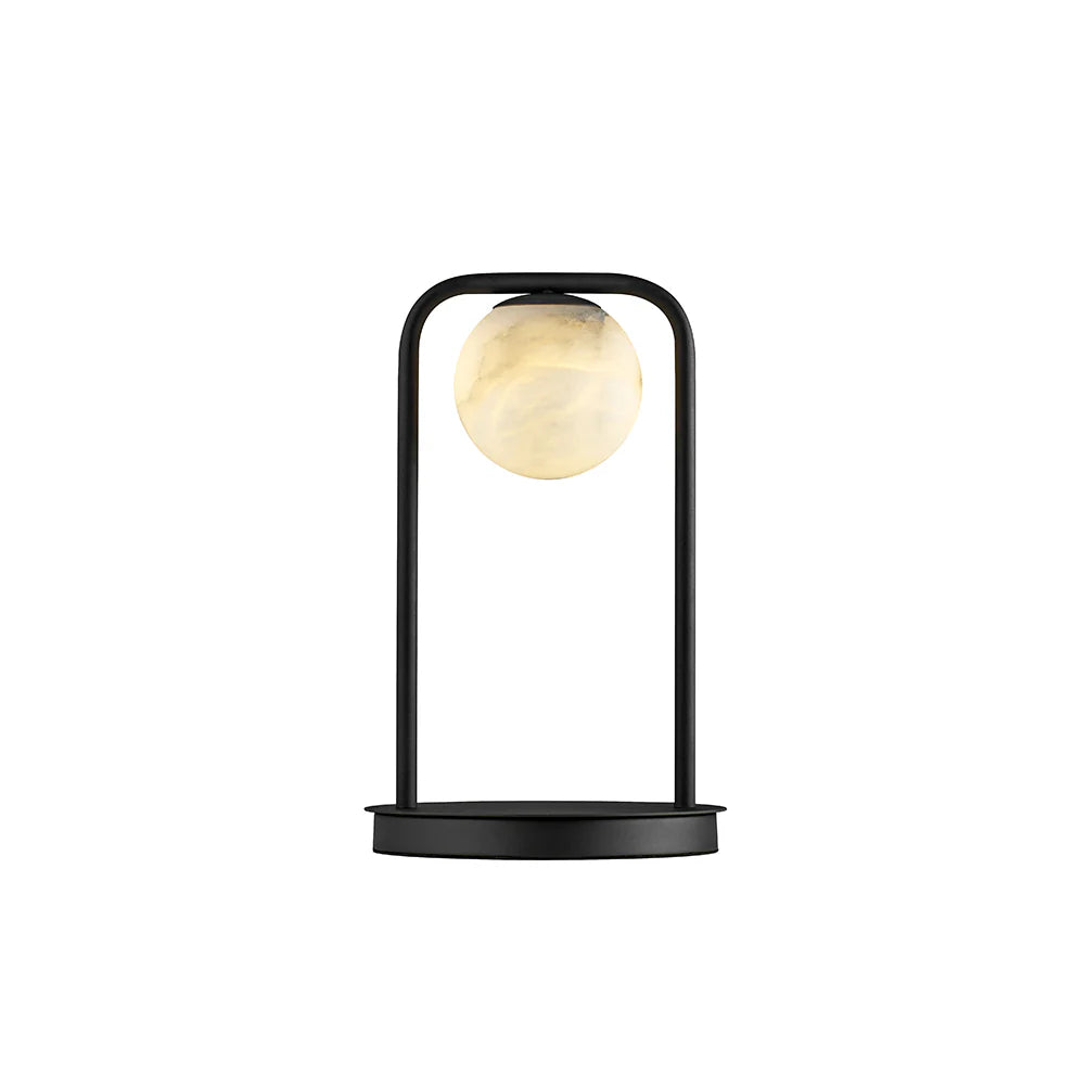 Alabaster Tribeca Black Table Lamp