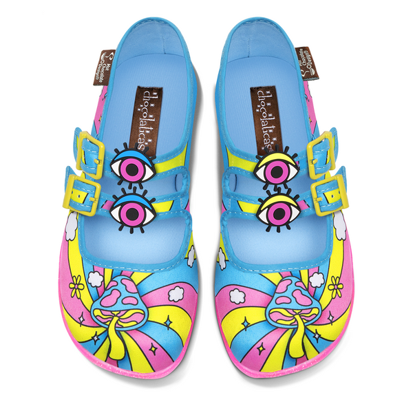 Chocolaticas® Trippy Daze Women's Mary Jane Flat