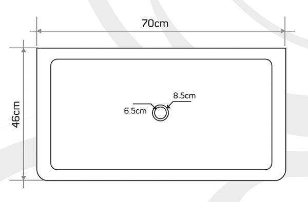 Troia Light Travertine Farmhouse Sink Honed and Filled (W)18